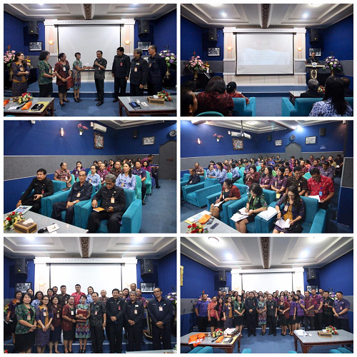 Foto Rapat Rutin Staf Bulan Oktober 2019 dan Pelepasan staf PNS