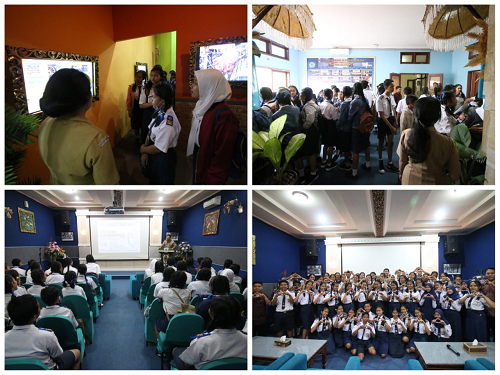Foto Kunjungan dari SMP Bintang Persada Denpasar