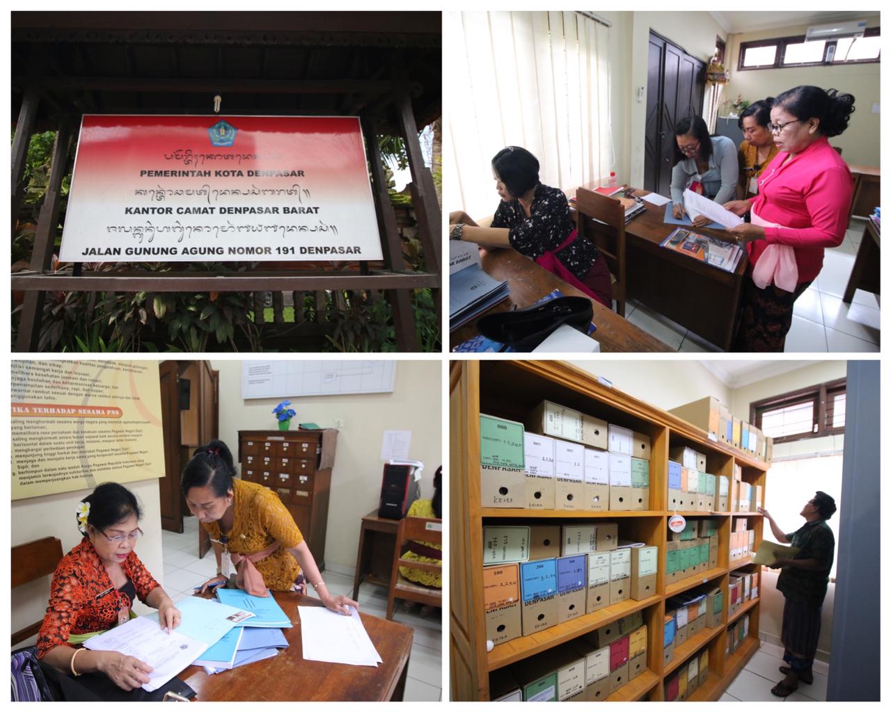 Monitoring Pengelolaan Kearsipan Bersama Arsiparis Provinsi Bali, Kamis 12 Maret 2020