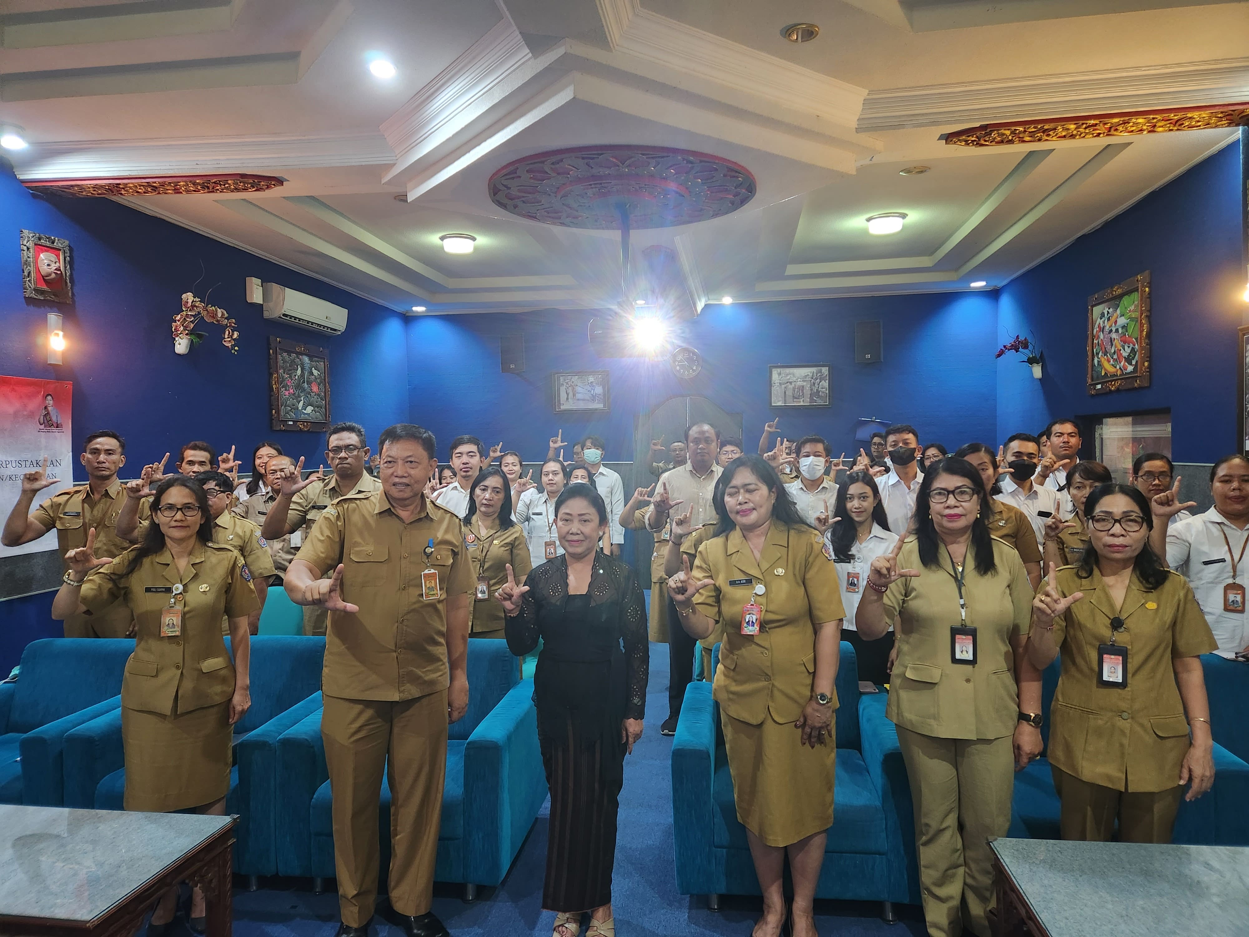 Pelatihan Manajemen Pengelolaan Perpustakaan Tingkat Desa/Kelurahan dan Kecamatan se-Kota Denpasar
