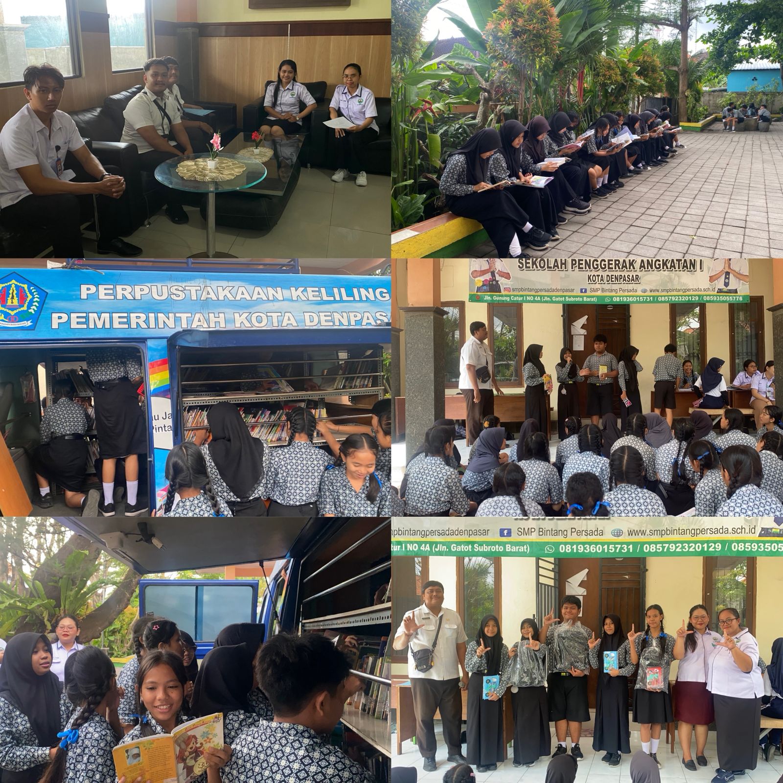 Perpustakaan Keliling (Pusling) - SMP Bintang Persada Denpasar