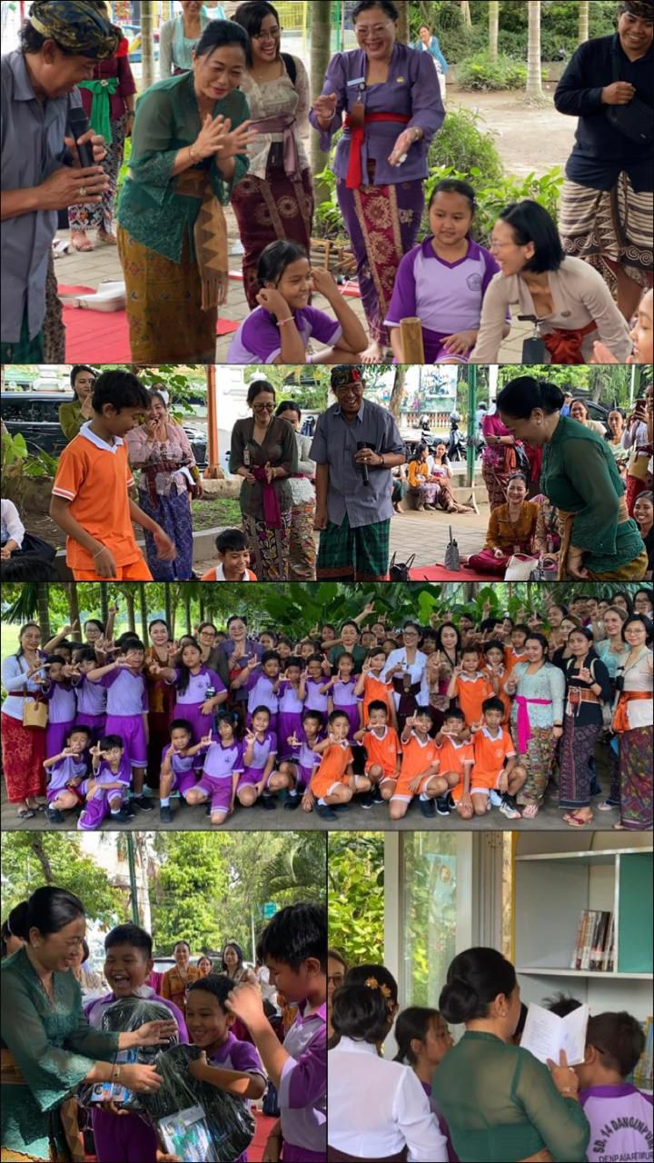 Bunda Literasi - Kegiatan Literasi Pengenalan Alat Permainan Tradisional di Perpustakaan Kontainer Widya Kumara