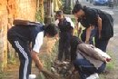 KERJA BHAKTI DI BR. PONDOK  PEGUYANGAN KAJA