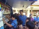 Kegiatan Perpustakaan Keliling di SDN 7 Kesiman