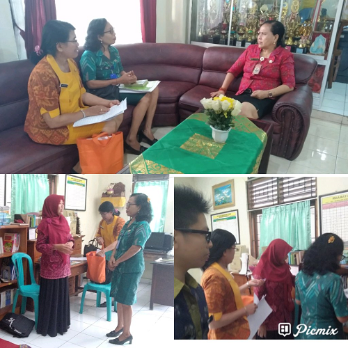 Tim Dinas Perpustakaan dan Kearsipan Kota Denpasar Melakukan Supervisi ke Perpustakaan Denpasar