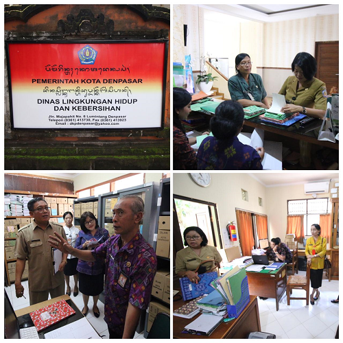Monitoring Pengelola Kearsipan Bersama Arsiparis Provinsi Bali