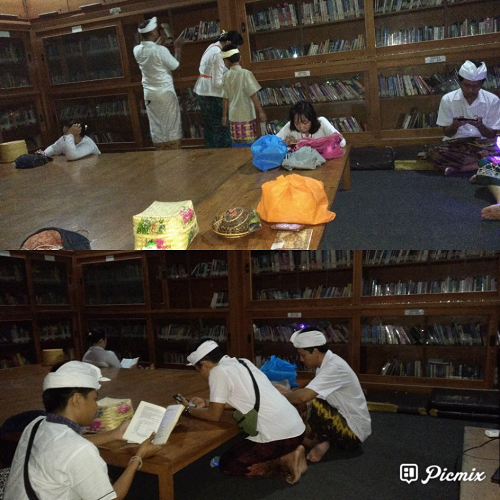 Foto Malam Siwalatri Di Pura Agung Jagatnatha