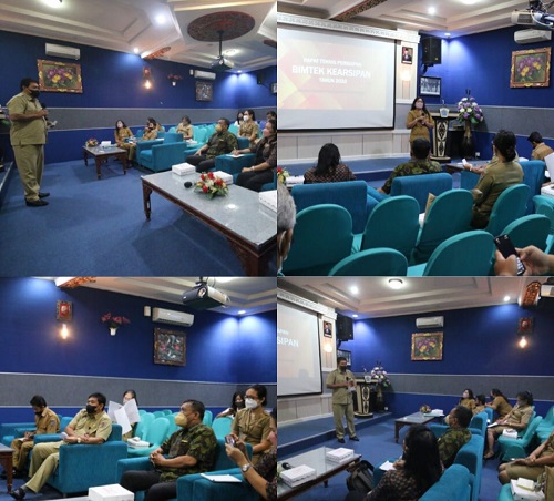 Rapat Tenis Persiapan Bimtek Kearsipan Tahun 2022