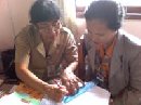PENGELOLA PERPUSTAKAAN SMP HARAPAN NUSANTARA MAGANG DI BPAD