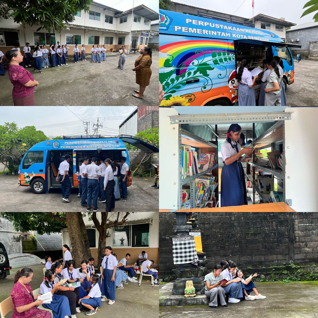 Perpustakaan Keliling (Pusling) - SMP Bali Dharma School