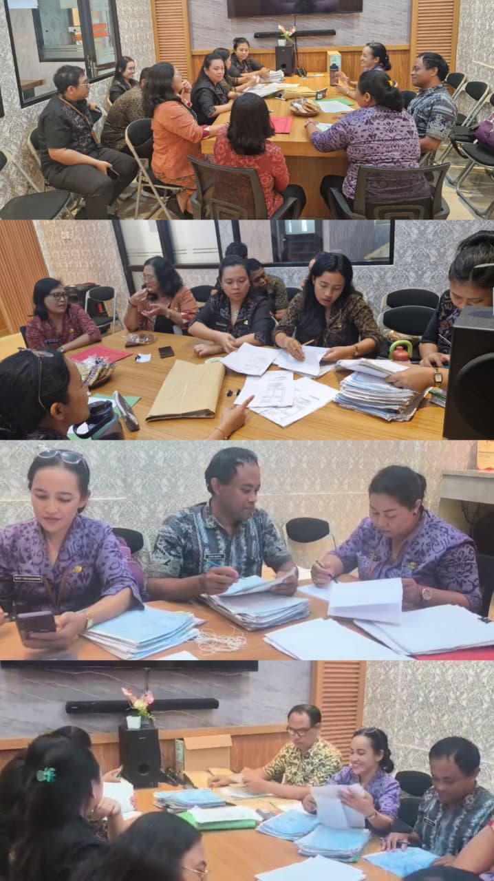Kearsipan - Rapat verifikasi pemindahan arsip inaktif di Kec. Densel