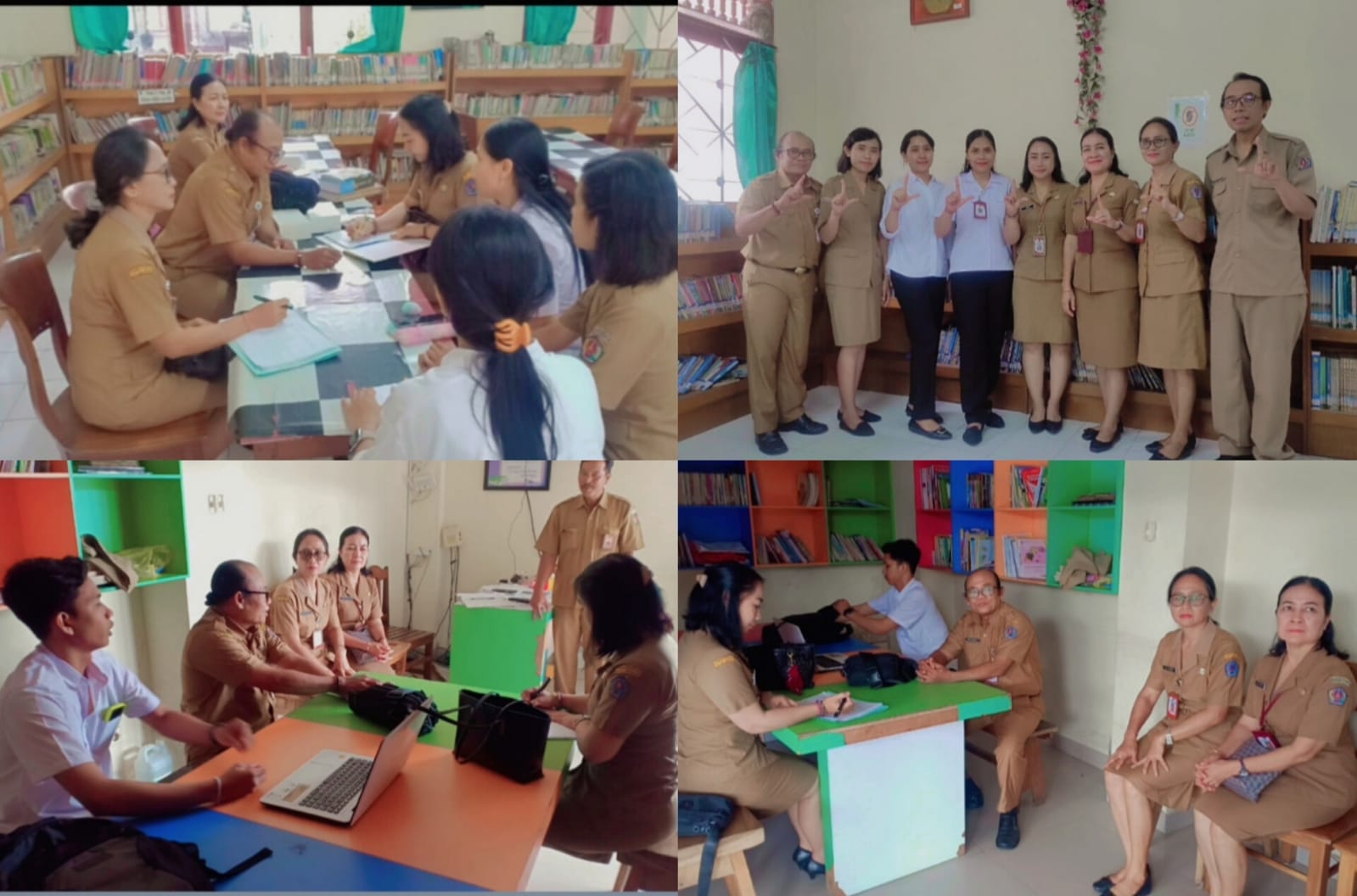 Pembinaan Perpustakaan – SMPN 3 Denpasar dan Desa Penatih Dangin Puri