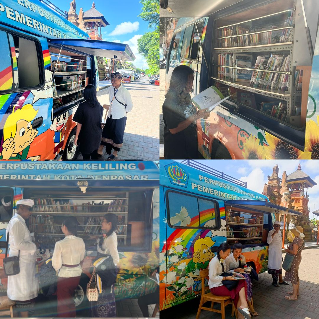 Perpustakaan Keliling (PUSLING) – Area Depan Pura Jagat Natha Denpasar (02/04/2026)
