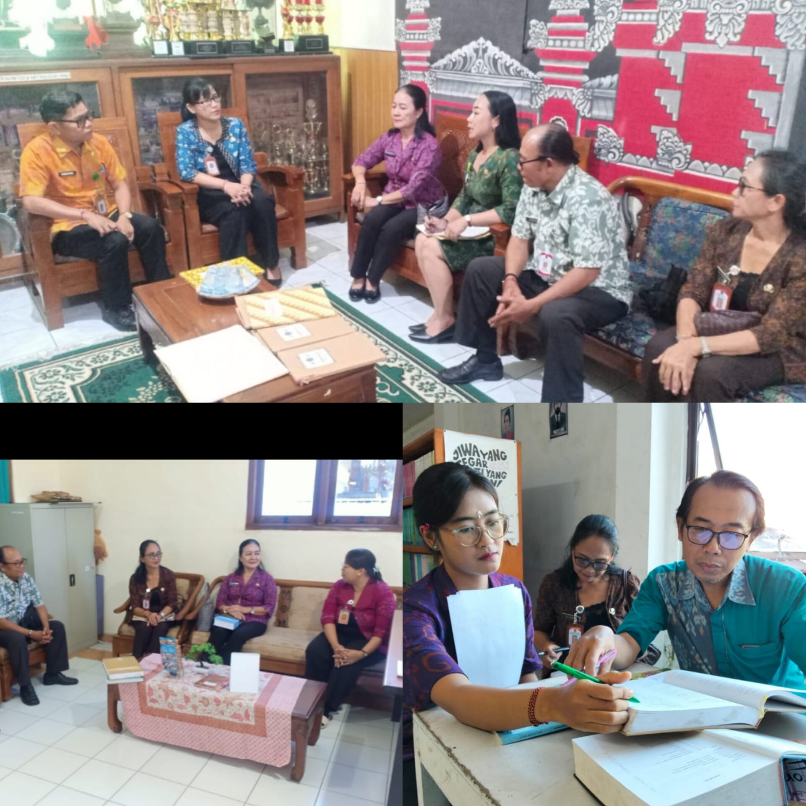 Pembinaan Perpustakaan – SMP Raj Yamuna dan Kelurahan Kesiman