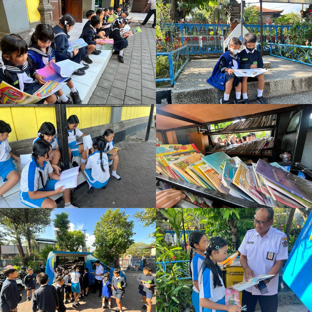 Perpustakaan Keliling (PUSLING) – SD Saraswati 5 Denpasar
