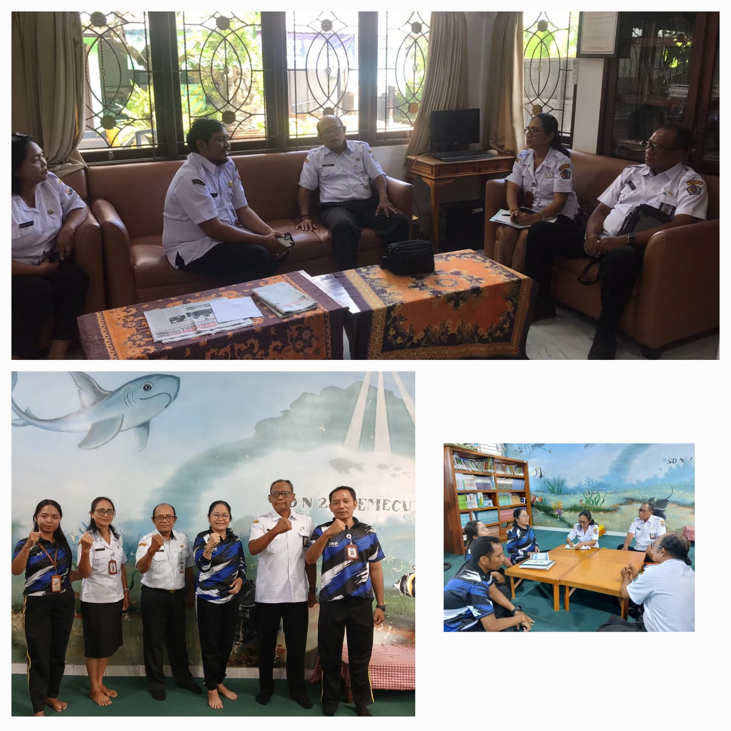Pembinaan Perpustakaan – SD 27 Pemecutan dan Kelurahan Sanur