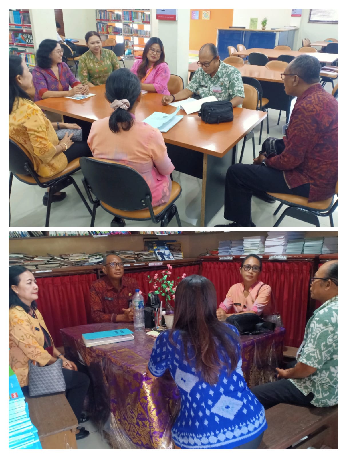 Pembinaan Perpustakaan – SDN 1 Tonja dan SD Taman Rama School 