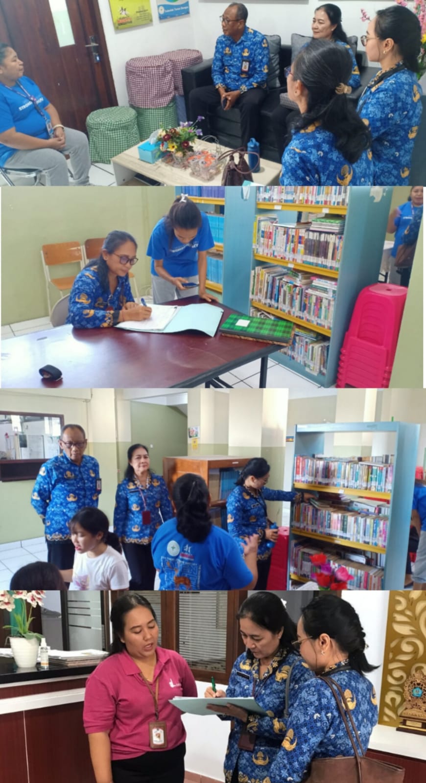Pembinaan Perpustakaan – SMP Tunas Bangsa dan Kelurahan Panjer