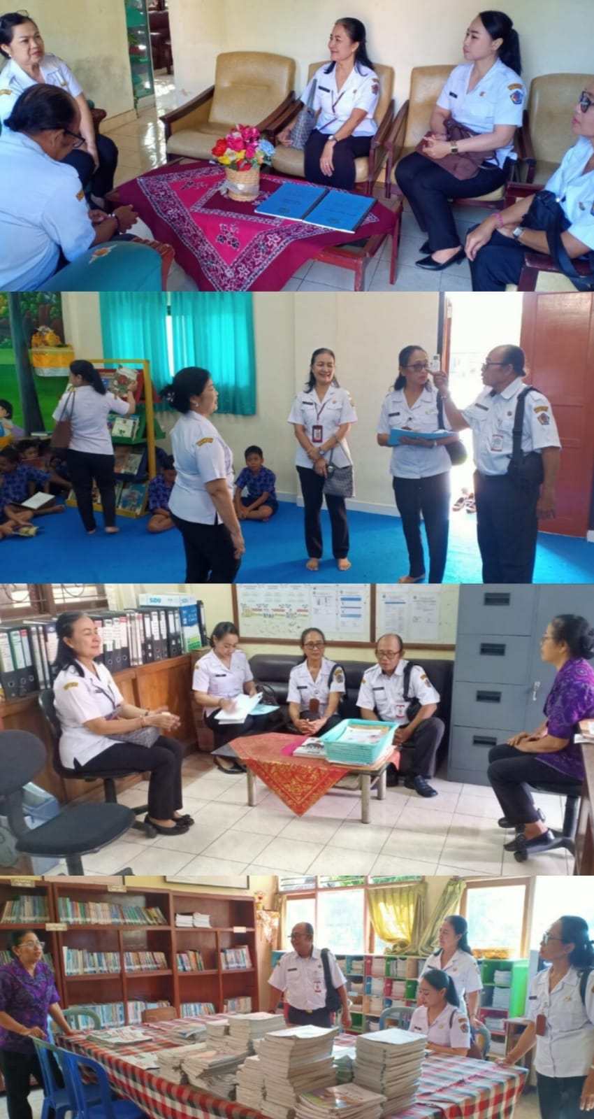 Pembinaan Perpustakaan – SDN 29 Dangin Puri dan SMP Pertiwi Dewata