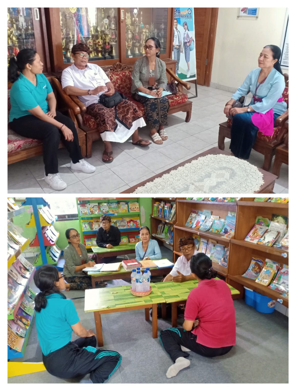 Pembinaan Perpustakaan – SMP Dharma Praja dan SDN 3 Penatih