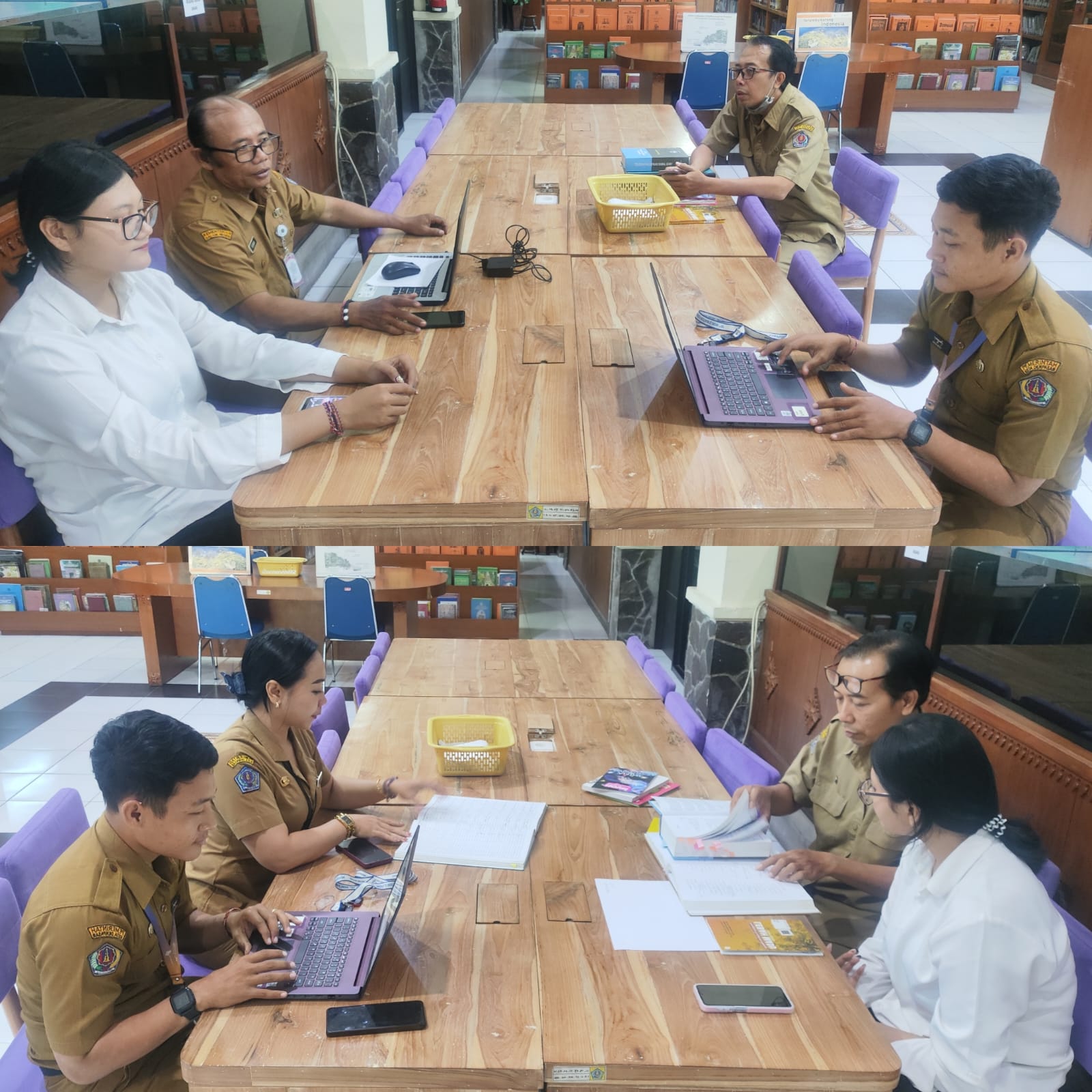 Pelaksanaan Program Magang Pengelolaan dan Otomasi Perpustakaan – SMP Dharma Praja