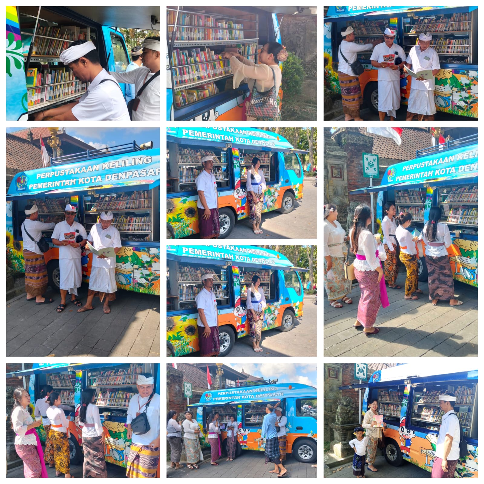 Layanan Perpustakaan Keliling – Area Pura Agung Jagatnatha Denpasar 