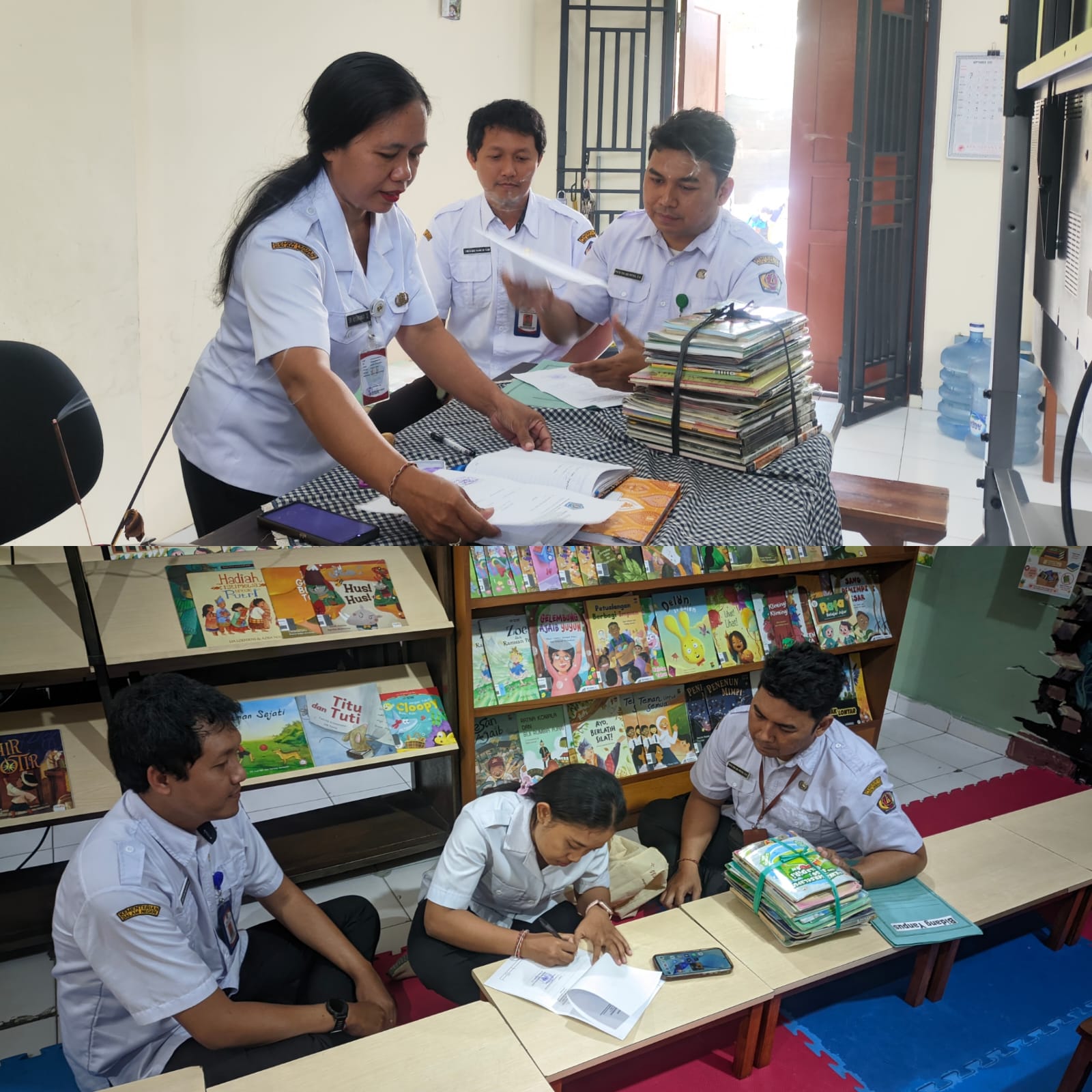 Kegiatan Silang Pinjam Bahan Pustaka – SDN 1 Panjer dan SDN 17 Dauh Puri