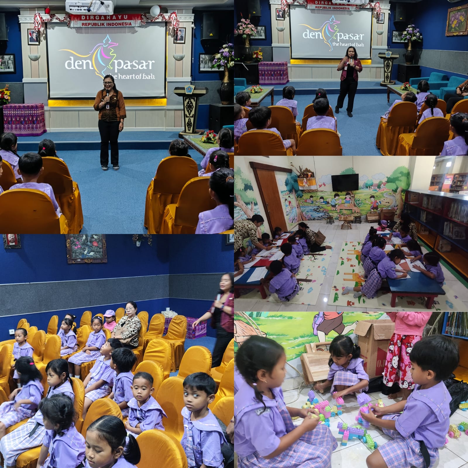Kunjungan TK Eka Dharma Kumara – Ruang Studio dan Perpustakaan Khusus Anak DPK Kota Denpasar