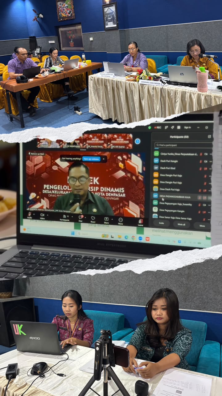 Bimbingan Teknis Pengelolaan Arsip Dinamis – Desa/Kelurahan dan Perumda di Kota Denpasar